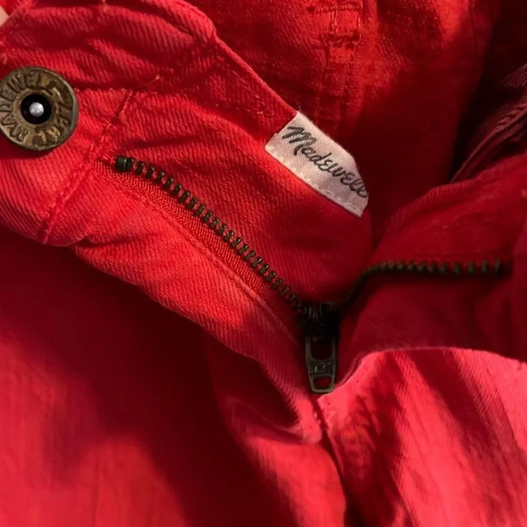 NWOT- Madewell Skinny skinny red jeans - 26 - Picture 6 of 10